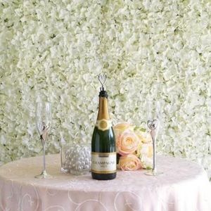 Cream Hydrangea Flower Wall Mat Panels (Set of 6)